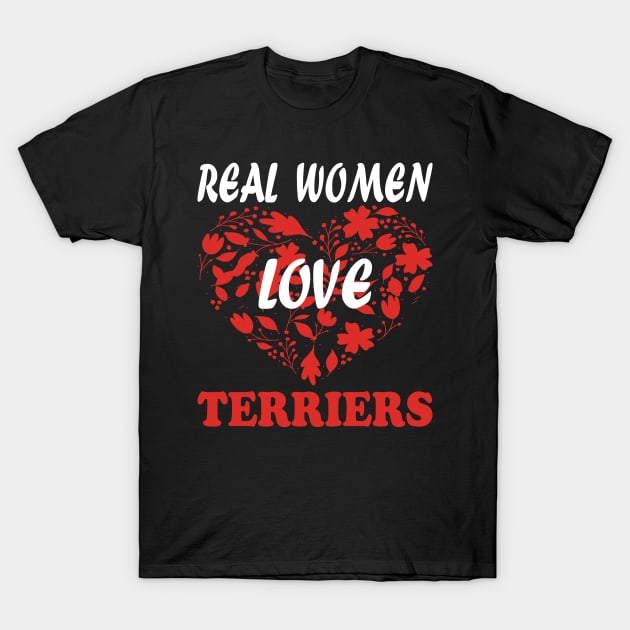 Real Women Love TERRIERS T-Shirt by premium_designs